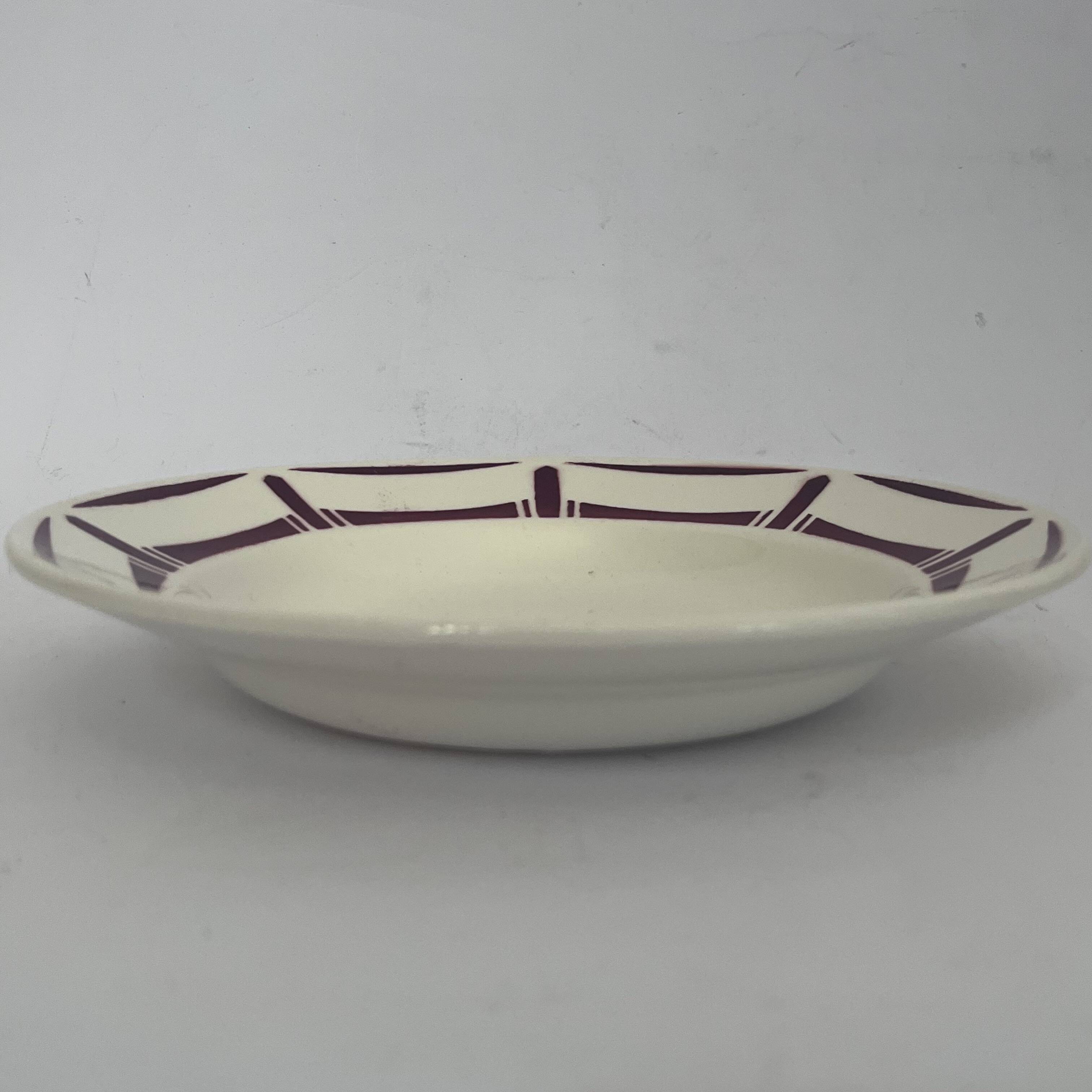 10 deep plates - Badonviller, Louise service