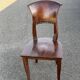 Round teak table 150 cm with 6 Indonesian chairs.