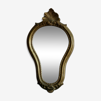 Miroir coquille baroque