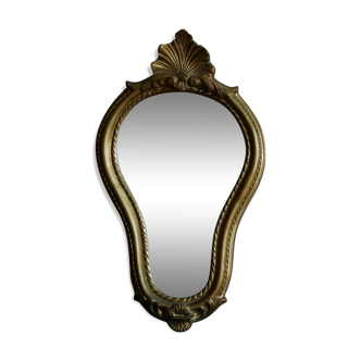 Baroque shell mirror