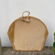 Wall-mounted planter or cutlery drainer in yellow vintage ceramic