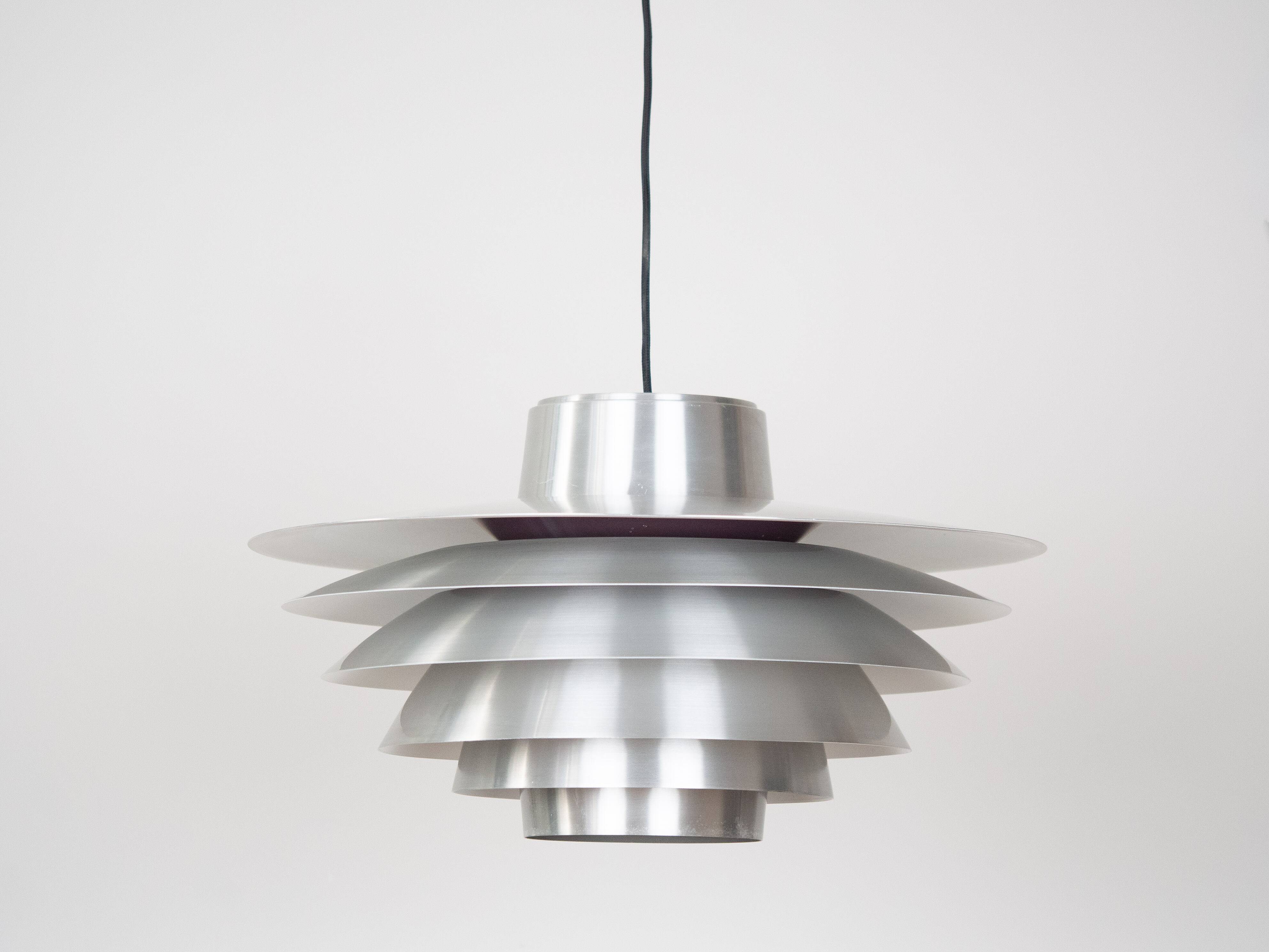 Danish vintage pendant lamp Verona by Svend Middelboe, Lyfa, 1962