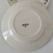 Assiettes Creil Montereau Modèle Linotte