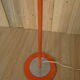 Vintage orange lamppost