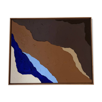 Colored relief painting