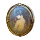 Art Deco oval frame