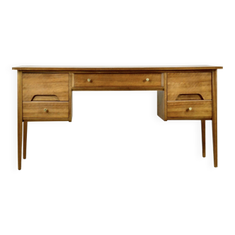 Midcentury A. Younger Walnut Desk. Unique Vintage Modern