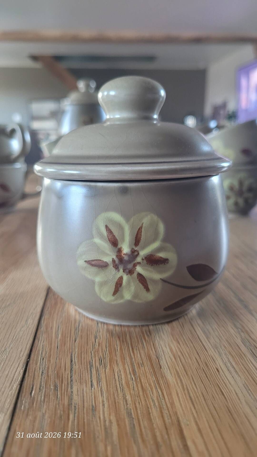 Coffee service in stoneware from the Revernay art workshops - France