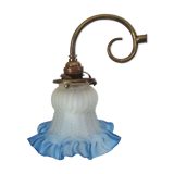 Blue tulip wall wall light