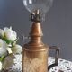 Paraffin pigeon lamp, late 19th century, brass & copper