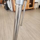 Vintage Lafague red formica set, 1 table, 6 chairs and 1 stool