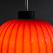 Vintage Czechoslovak Glass Hanging Lamp By Osvětlovací Sklo, 1970s
