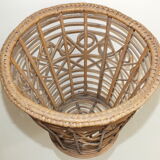 Rattan wastepaper basket