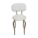 Chaise pied doré courbé cordé simili-cuir