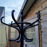 Vintage parrot coat rack in old wood