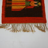 1960s Small Polish Wool Rug 132x51cm