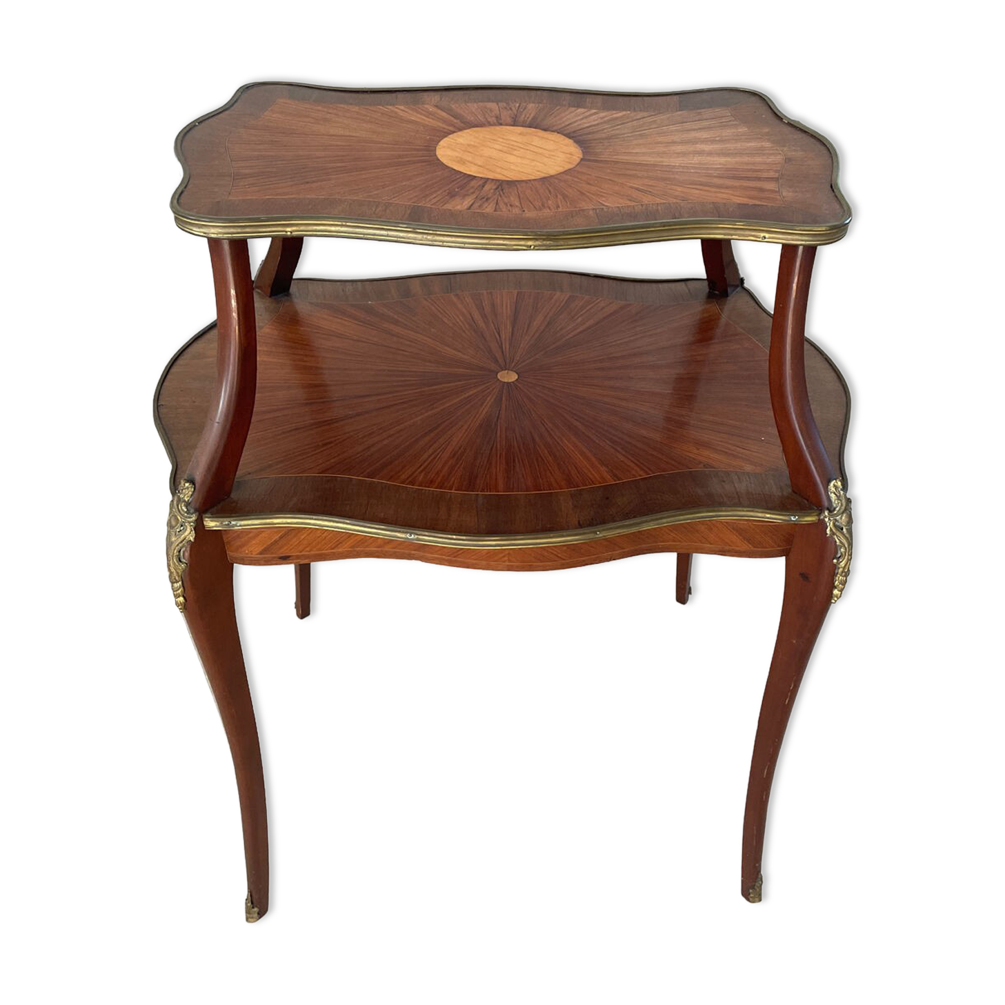 Guéridon table à thé style Louis XV