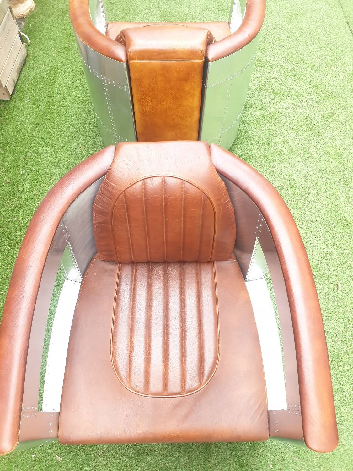 Set of Two Aviator Armchairs