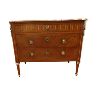 Louis XVI-style dresser marked on marble