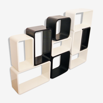 Modules de rangement cubes 1980