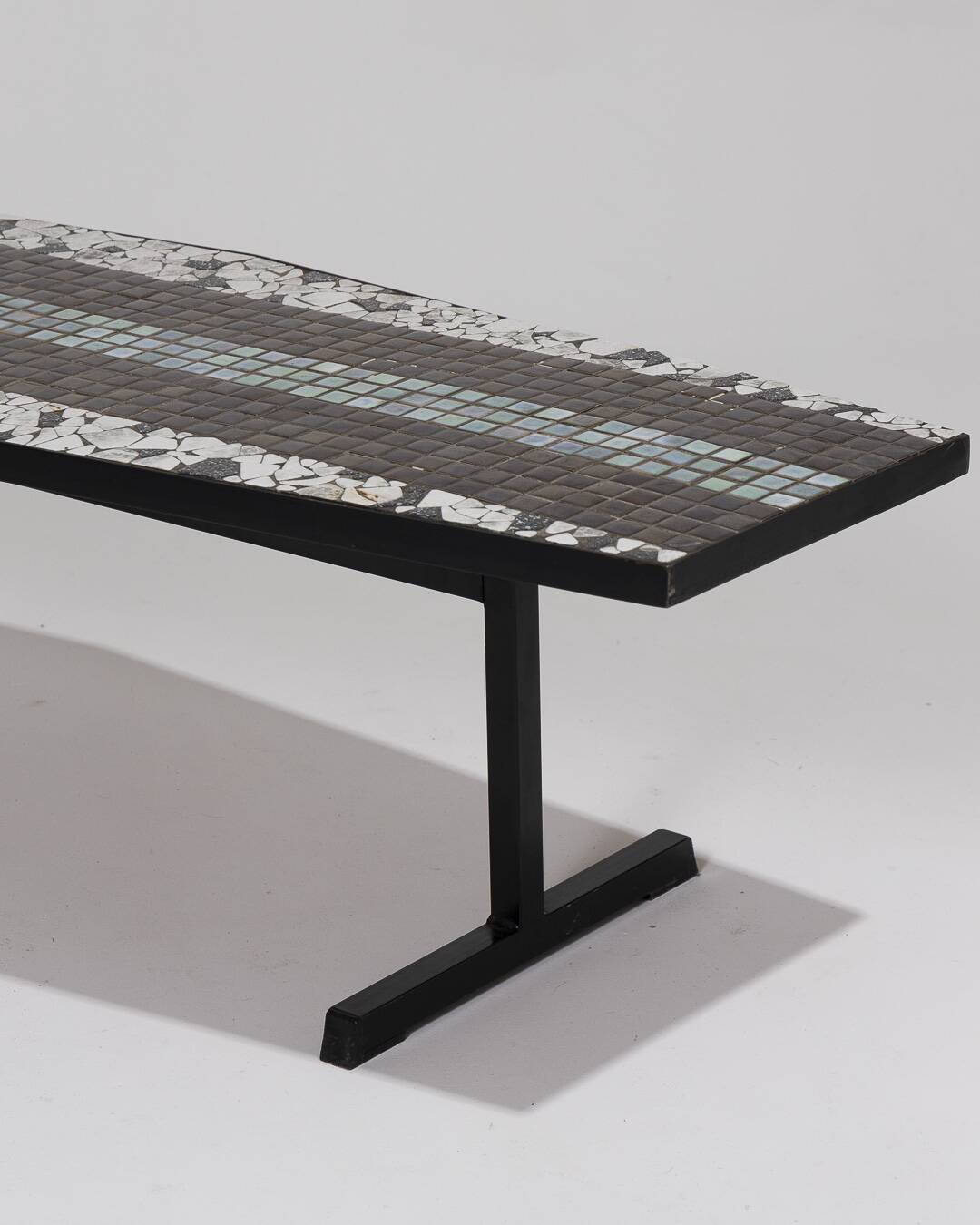 Hexagonal ceramic coffee table, 1930s