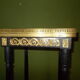 Napoleon III side table with marble top and openwork gallery.
