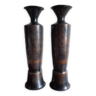 Set of vases and wall plate