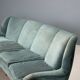 Original vintage designer bean-shaped velvet sofa from the 1950s-60s