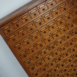 Dutch Industrial Pine Apothecary / Workshop Cabinet, circa 1930s