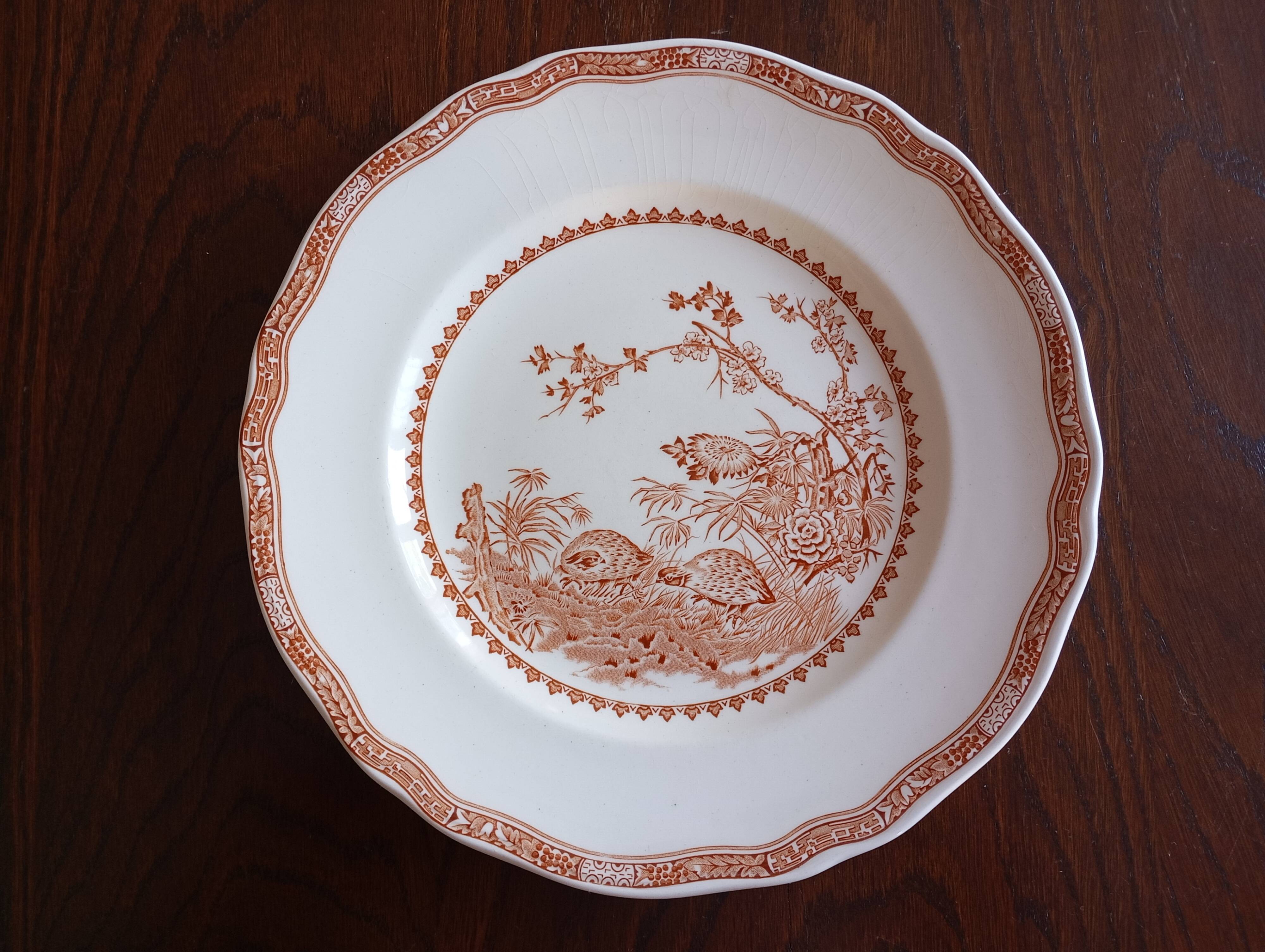 English flat plates by Furnivals "Quail"