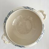 Soupière ancienne en terre de fer « Tulipes » Gien