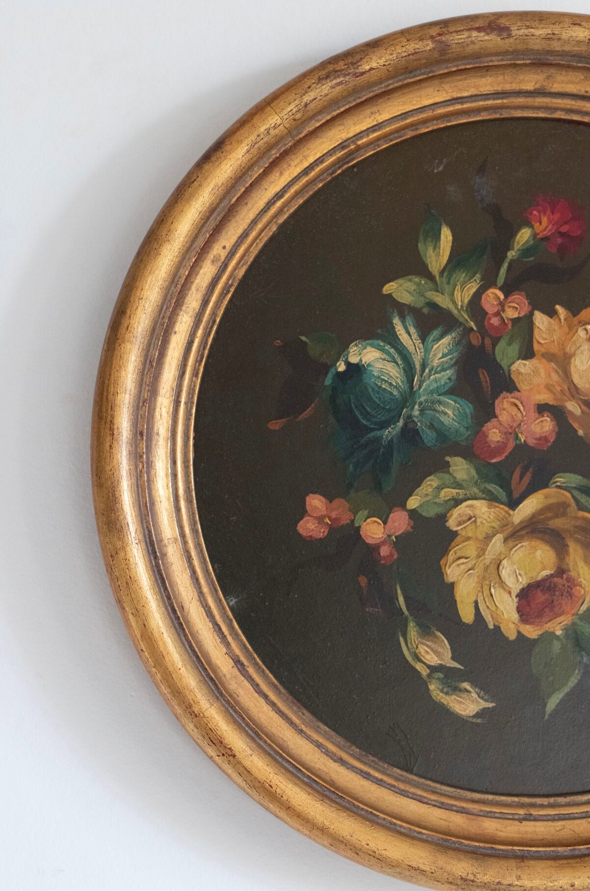 Lot de 3 tableaux bouquet de fleurs