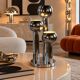 Vintage Space Age chrome table lamp 1970s