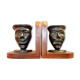 Serres livres bronze et bois art africain