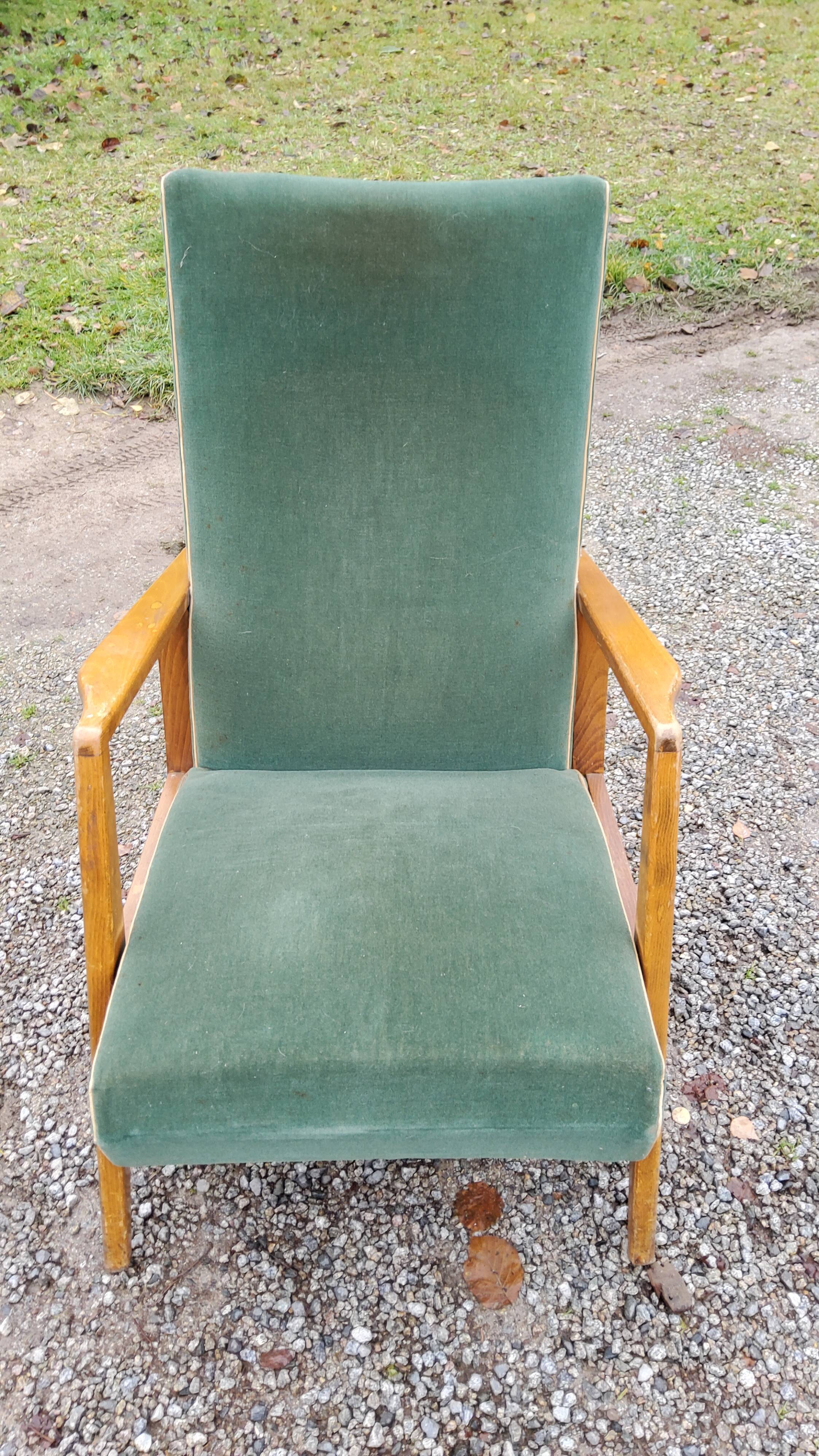 Paire de fauteuils des années 50 GMC pieds compas