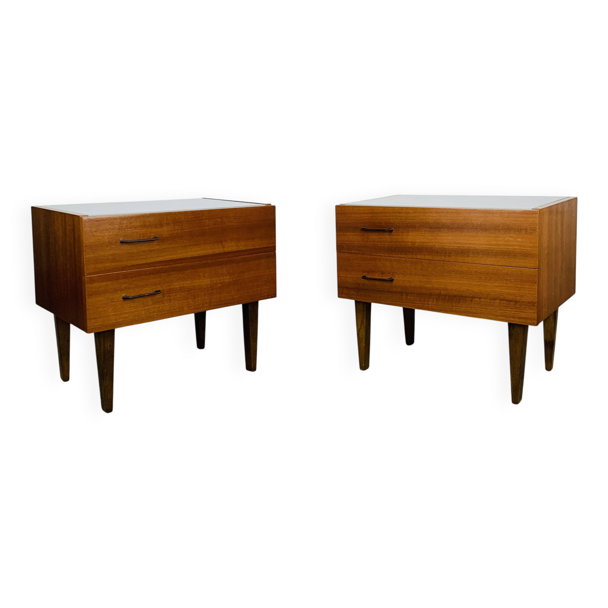 Paire de chevets scandinaves en teck, années 60