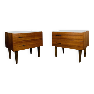 Paire de chevets scandinaves en teck, années 60