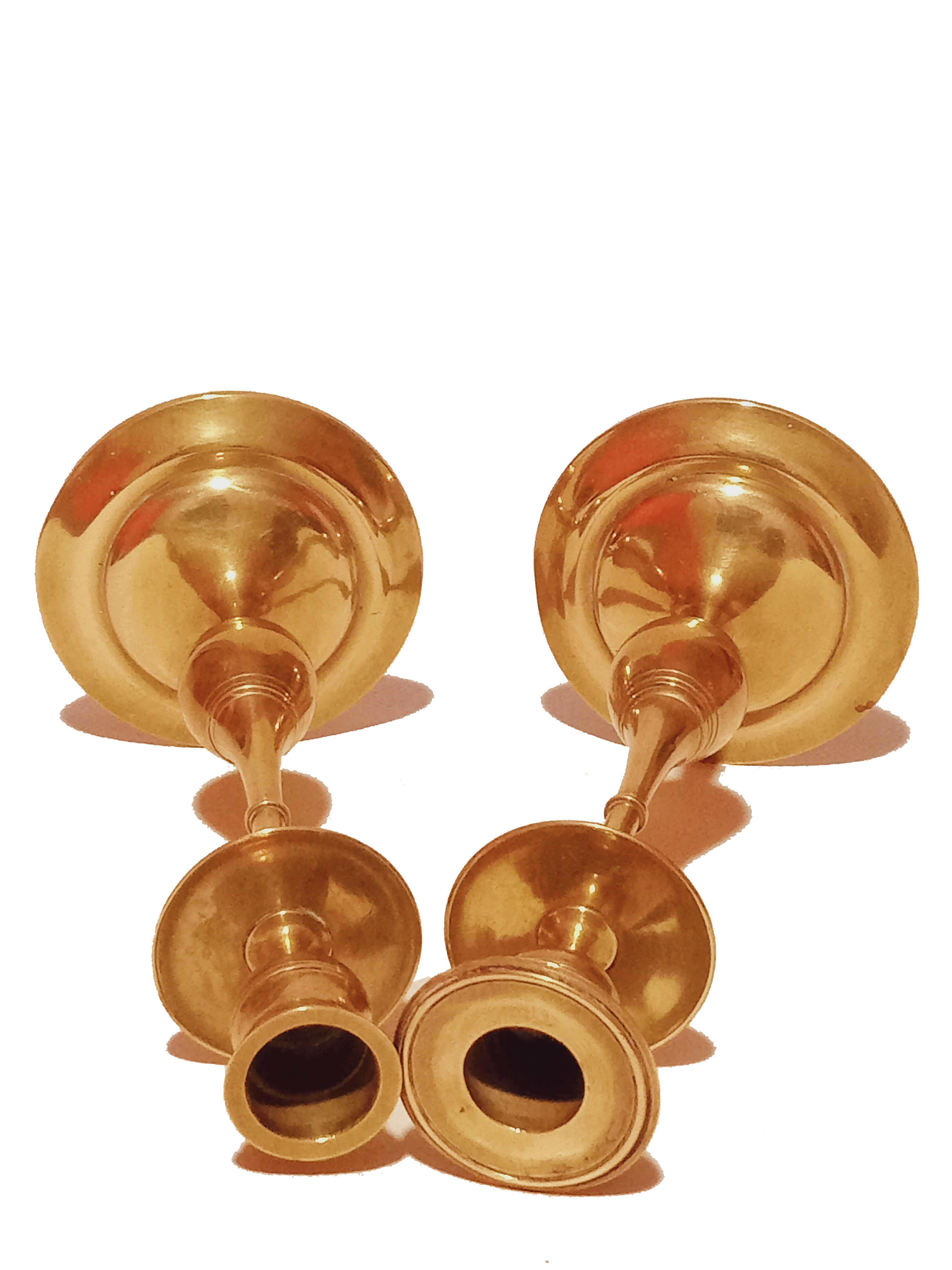 Brass candle holders