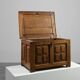 Rustic oak chest or trunk, France, 18th century