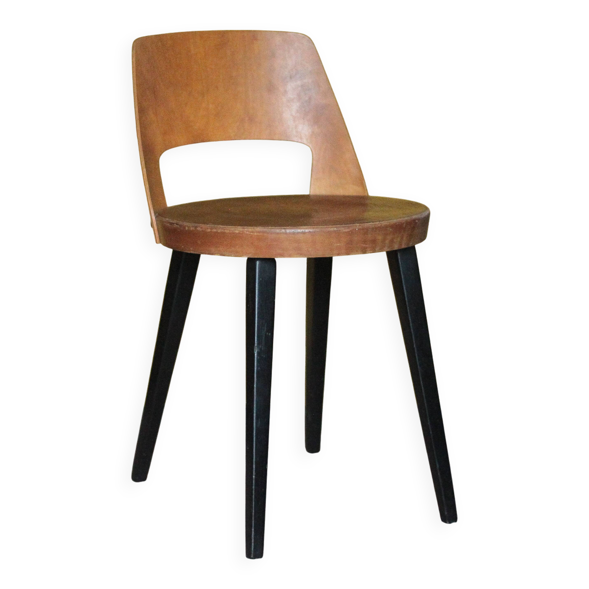 Baumann chair model Mondor, vintage wooden chair, accent chair