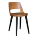 Chaise Baumann modèle Mondor, chaise bois vintage, chaise d'appoint