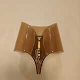 vintage smoked plexiglass wall light