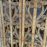 Peacock rattan bookshelf