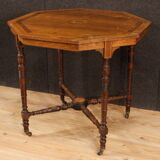 Side table English inlaid wood