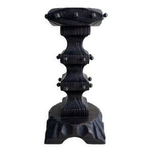 Bougeoir en Bois Clouté - pied