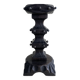 Medieval Studded Wooden Candle Holder on Stand