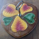 Sarreguemine brand cheese board no. 6158 in the shape of an apple