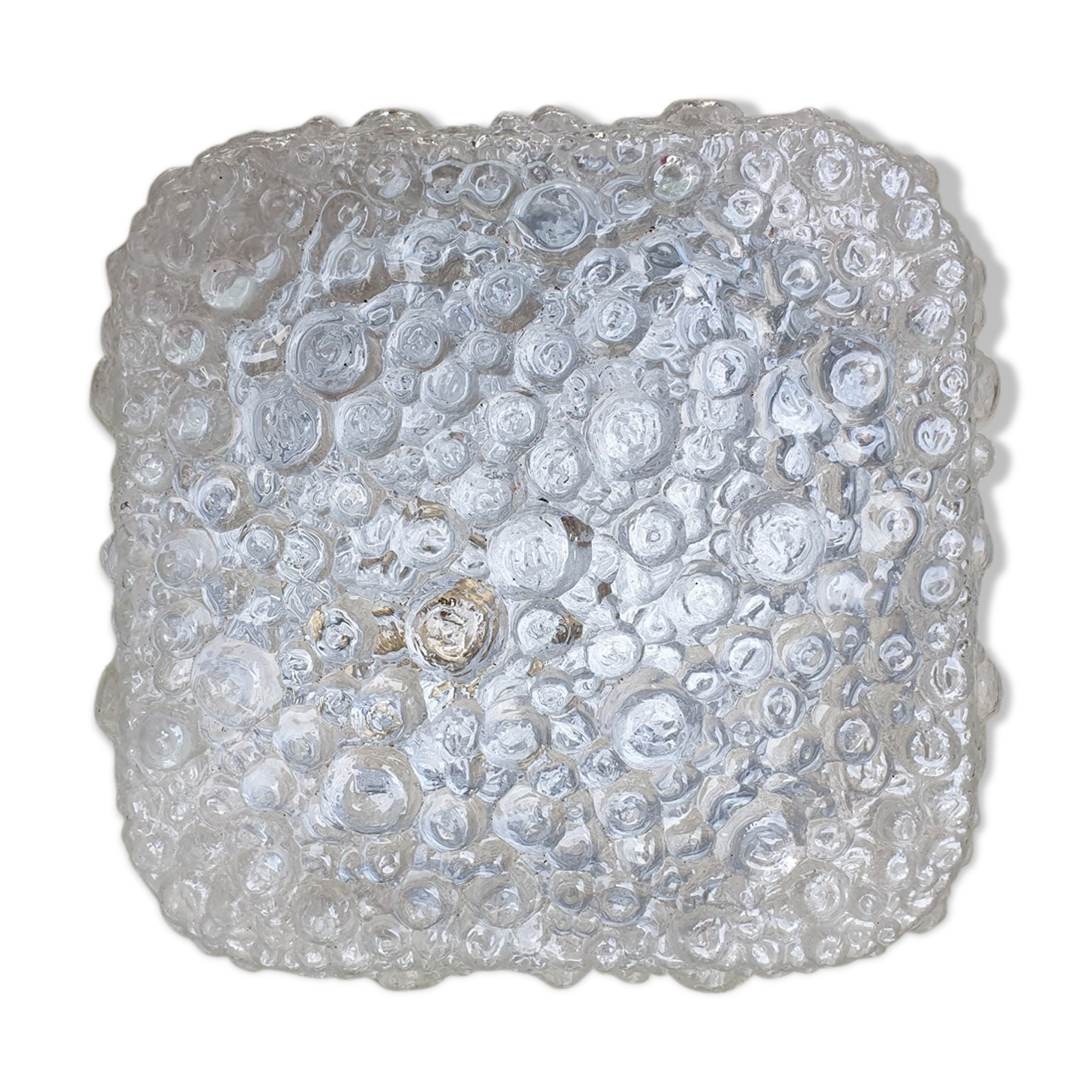 Vintage bubble glass ceiling light, 70s