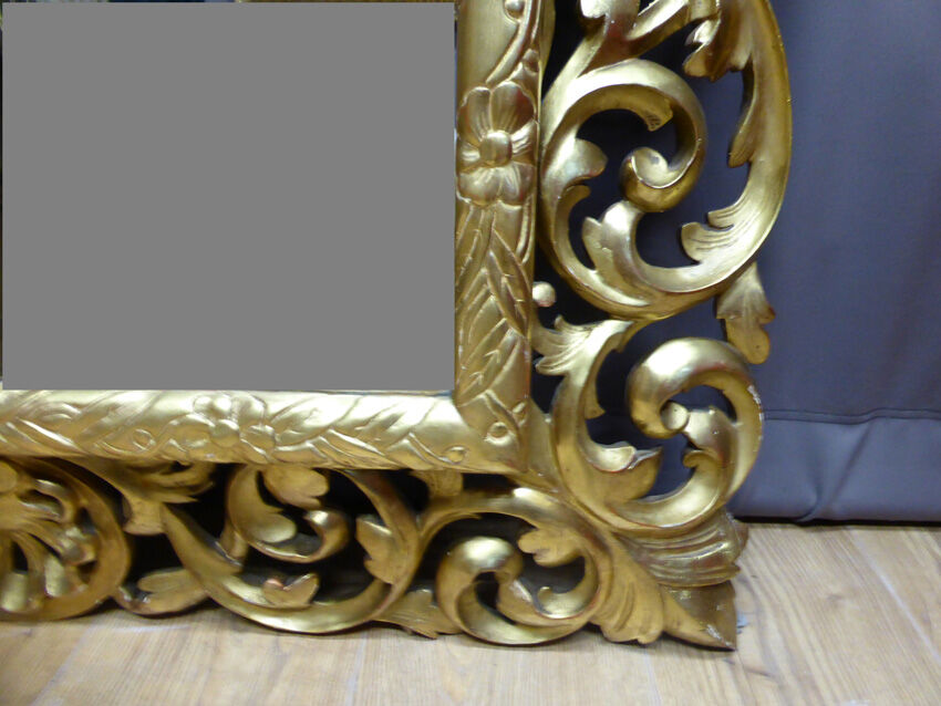 Mirror wooden gold XIX