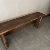 Small bench in raw wood